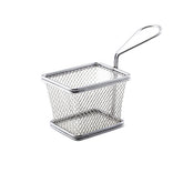 GenWare Stainless Steel Rectangular Serving Fry Basket 12.5x10cm